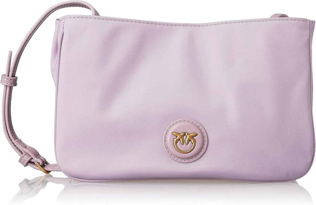 Pinko Ladies Recycled Gate Flat HORIZONTAL REPEATED Genti Femei Naty Shop Y48Q_Tulipano Viola-Antque Gold