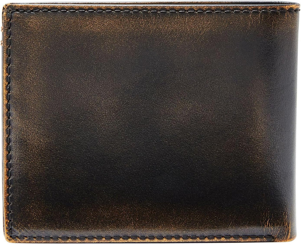 Portofel bifold din piele Fossil Wade pentru bărbați 11,43 cm L x 1,905 cm l x 8,89 cm H Portofel Barbati Naty Shop