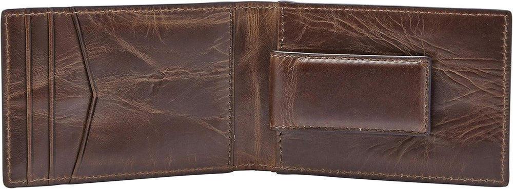 Portofel bifold Fossil Andrew din piele pentru bărbați 11,5 cm L x 1,9 cm l x 7,7 cm H Portofel Barbati Naty Shop