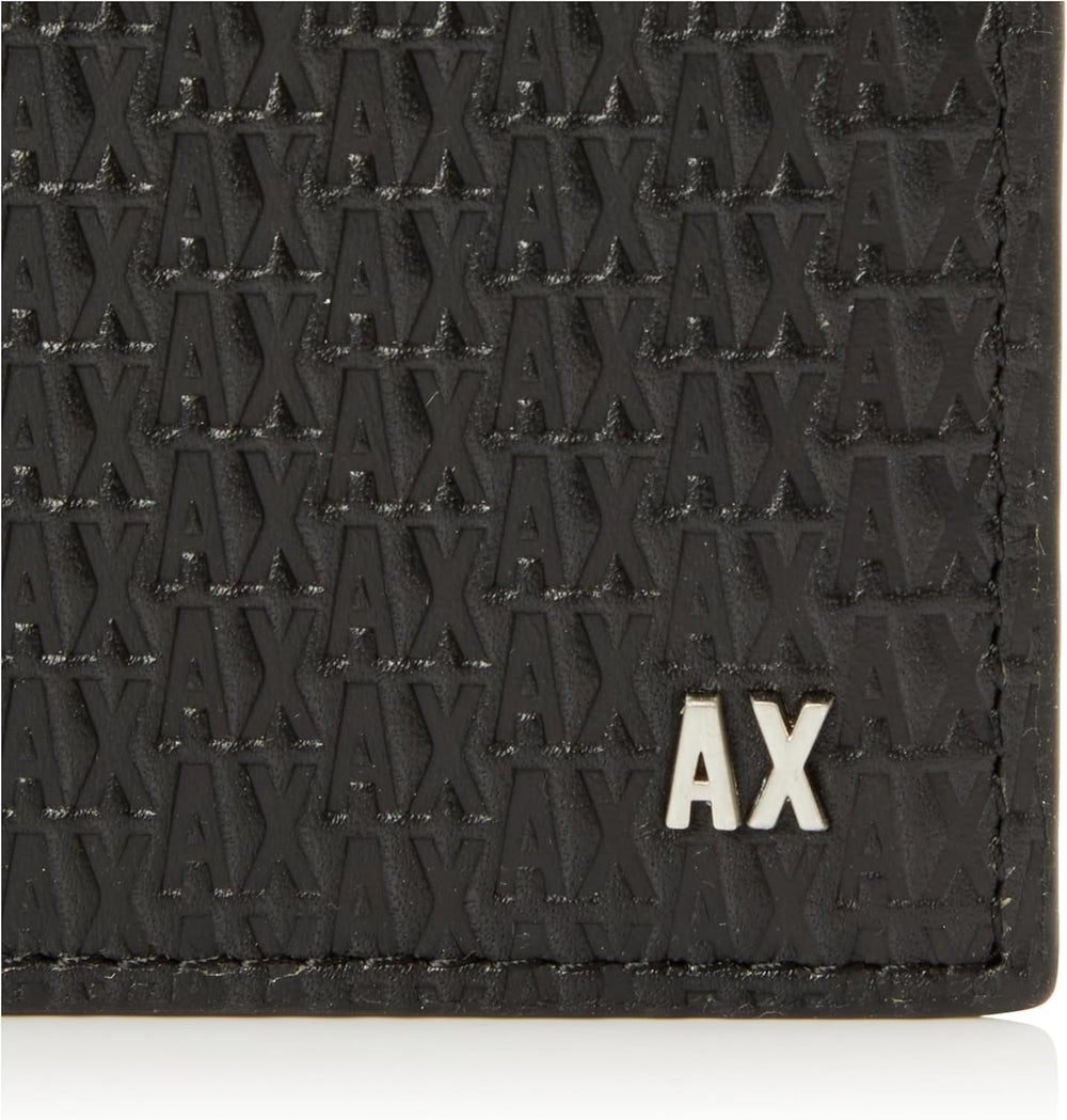 Portofel Elba, Essential, Mini Metal Logo Bi-Fold pentru bărbați Armani Exchange Portofel Barbati Naty Shop