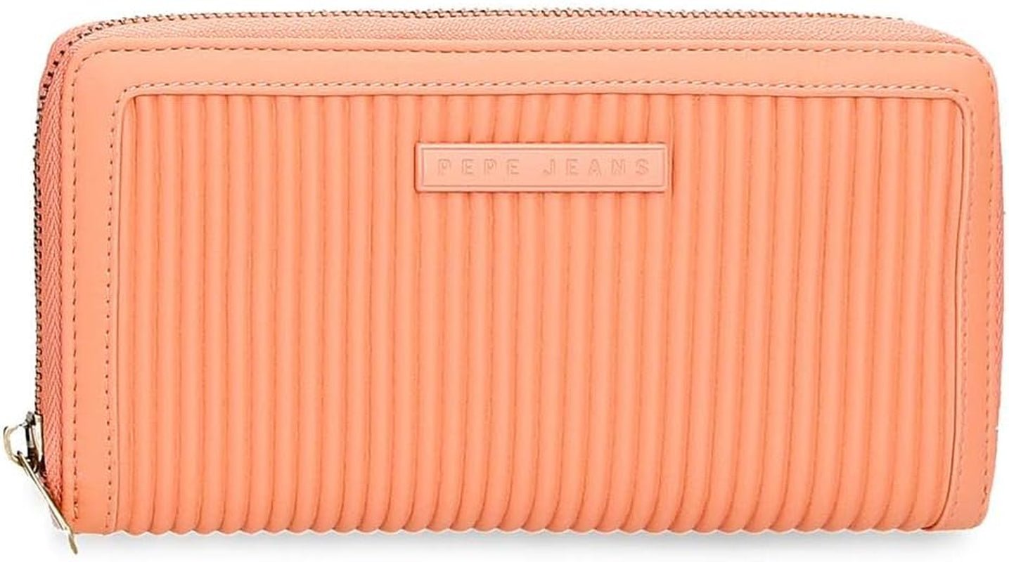 Portofel Pepe Jeans Aurora trei compartimente negru 17.5 x 9.5 x 2 cm piele artificială Portofel Femei Naty Shop Portocaliu Servieta