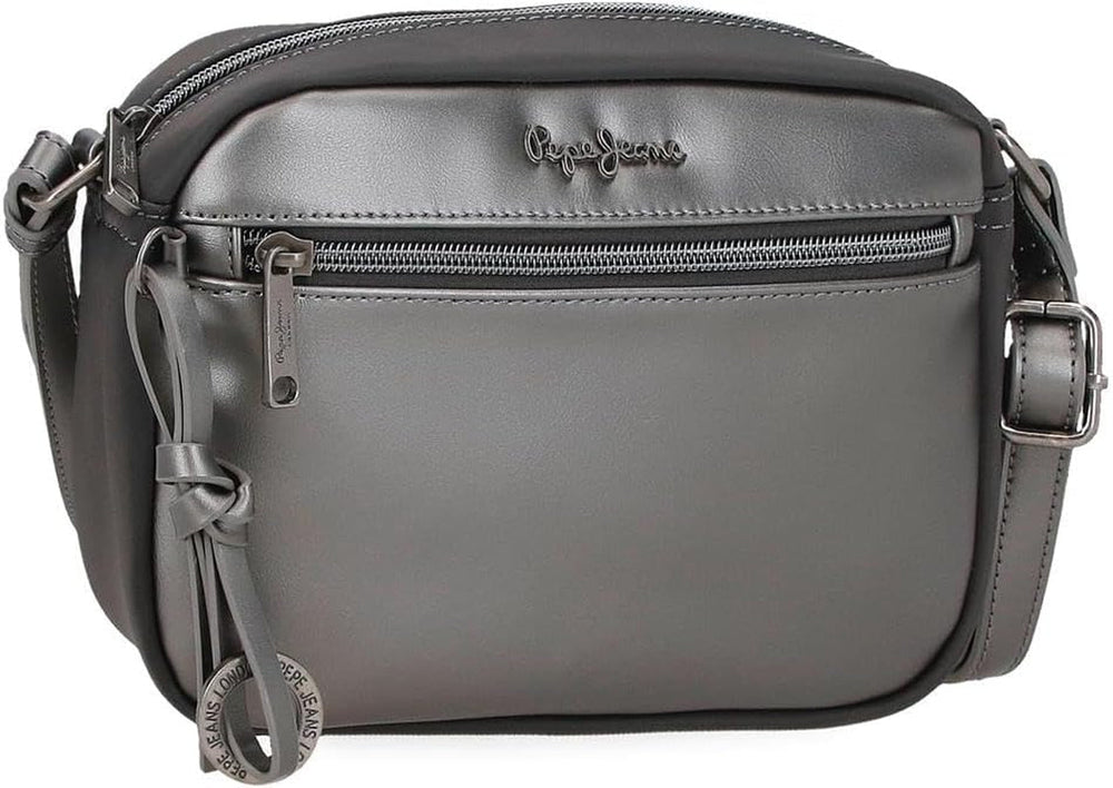 Portofel Pepe Jeans Ruby, poșetă, portofel, realizat din poliester și cu detalii din piele artificială. Compartimente, fermoare. De la Joumma Bags Portofel Femei Naty Shop Antracit Curea de umăr