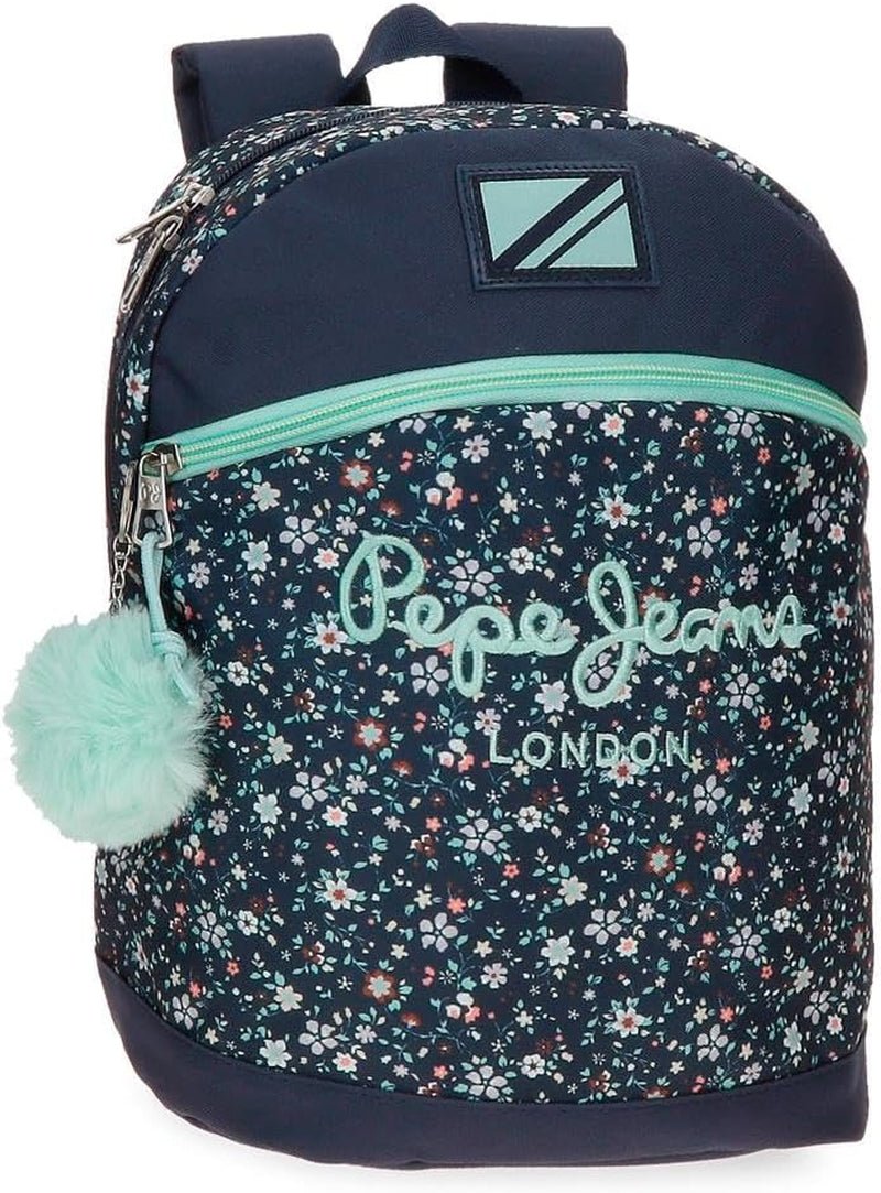 Rucsac școlar Pepe Jeans Alenka cu troler, albastru, 30 x 40 x 12 cm, poliester, 14,4 l, albastru, rucsac școlar cu troler Rucsacuri si ghiozdane premium Naty Shop Lässiger Rucksack