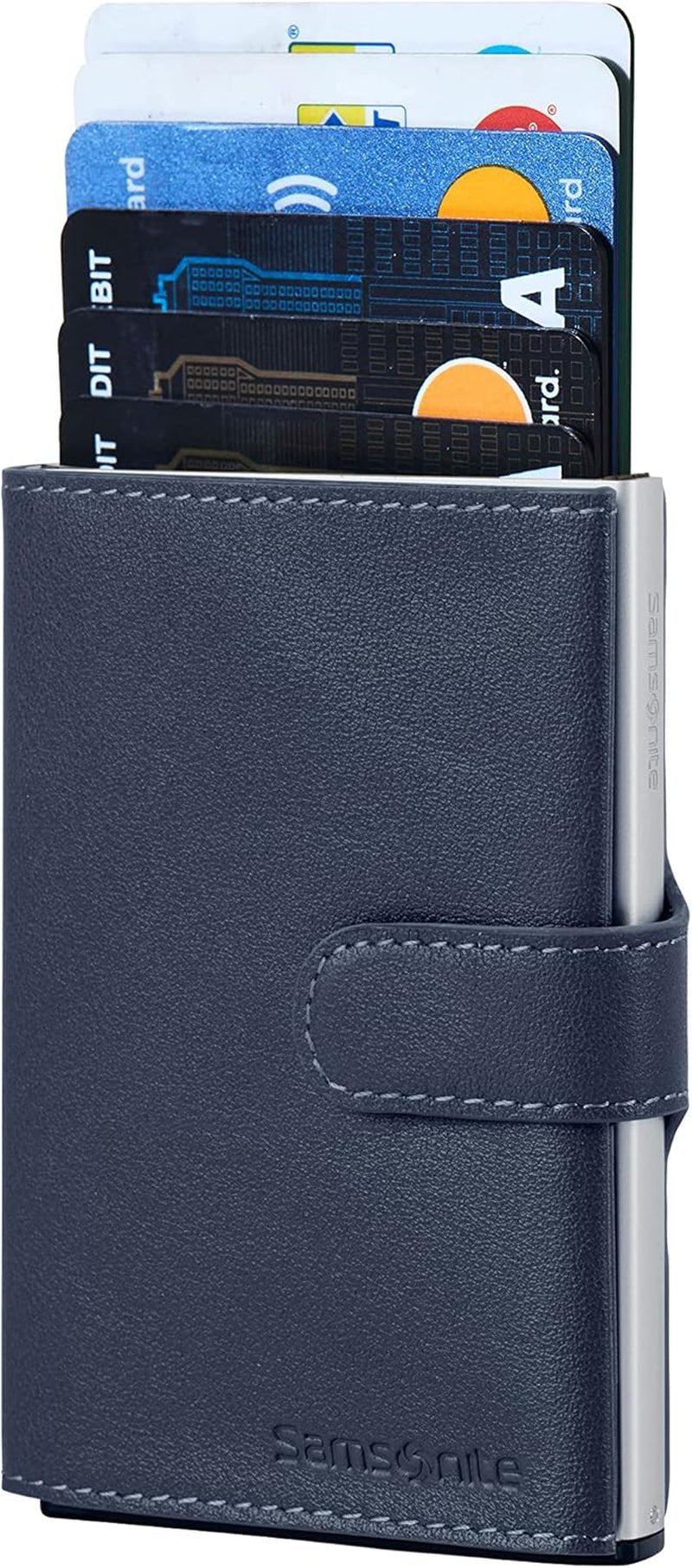 Samsonite Alu Fit SLG - Portofel, 10,2 cm, albastru (albastru) Portofel Barbati Naty Shop