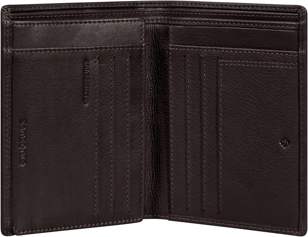 Samsonite Attack 2 SLG - Portofel, 12,5 cm, maro (Ebony Brown) Portofel Barbati Naty Shop