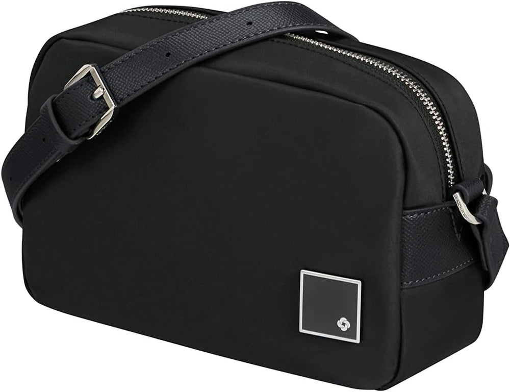 Samsonite Essentially Karissa - Geantă de umăr Genti Femei Naty Shop Negru (negru)