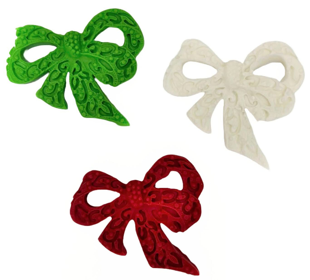 Set 3 fundite comestibile din zahar Decoratiuni din Pasta de Zahar Nati Shop