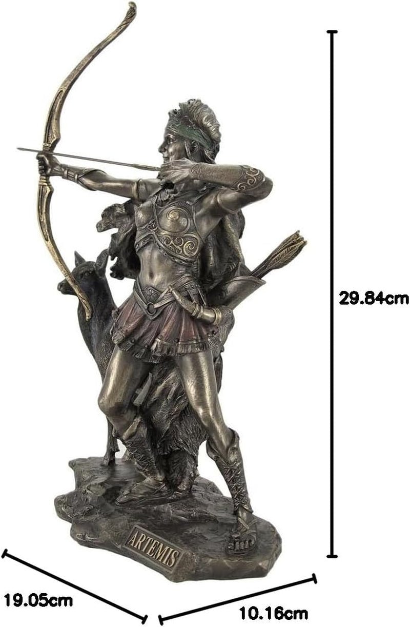 Statuia din bronz a zeiței vânătorii și a sălbăticiei Statuete si sculpturi Naty Shop