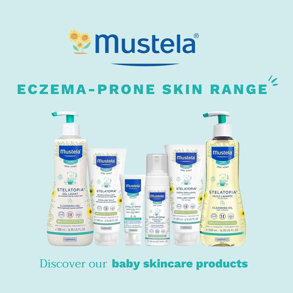 Stelatopia Șampon Mousse pentru scalp cu uscăciune extremă sau dermatită atopică, păr, bebeluși, copii, întreaga familie - reduce roșeața și mâncărimea (150ml) Copii - Baie si Skincare Naty Shop