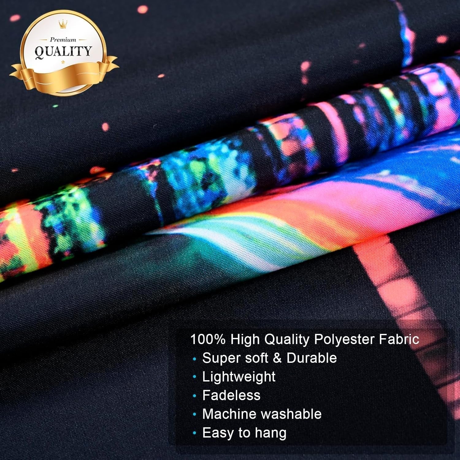 Tapiserie alishomtll fluorescent craniu astronaut negru lumina Casa - Accesorii si Decoratiuni Naty Shop