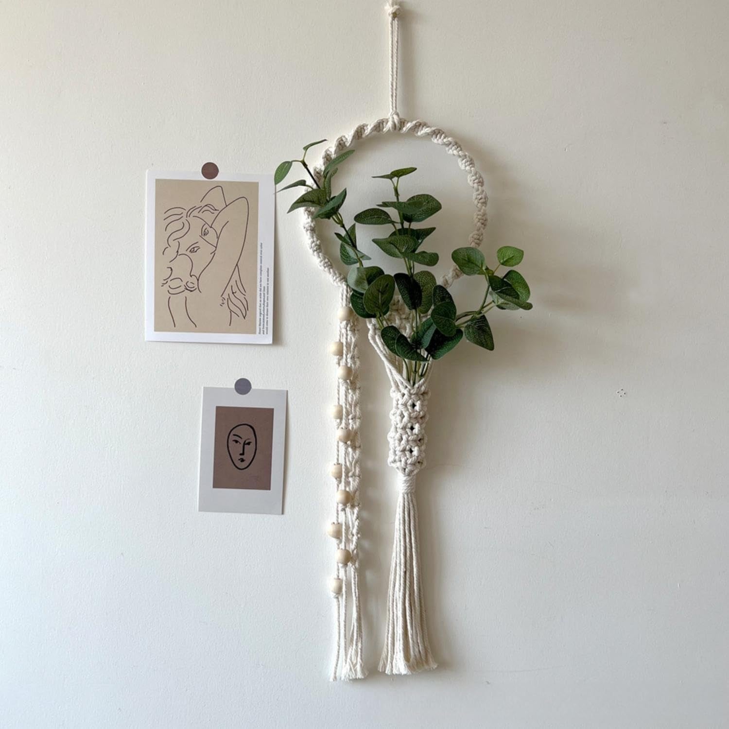 Tapiserie avoik woven wall hanging decoration chic Casa - Accesorii si Decoratiuni Naty Shop Bej