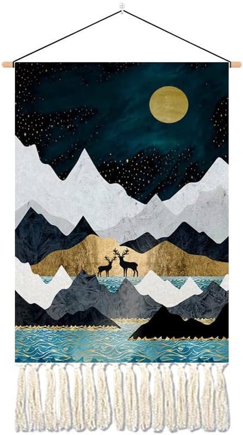 Tapiserie bucati tesuta munti paduri soare luna Casa - Accesorii si Decoratiuni Naty Shop