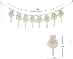 Tapiserie ciucuri bumbac tesute banner plat Casa - Accesorii si Decoratiuni Naty Shop