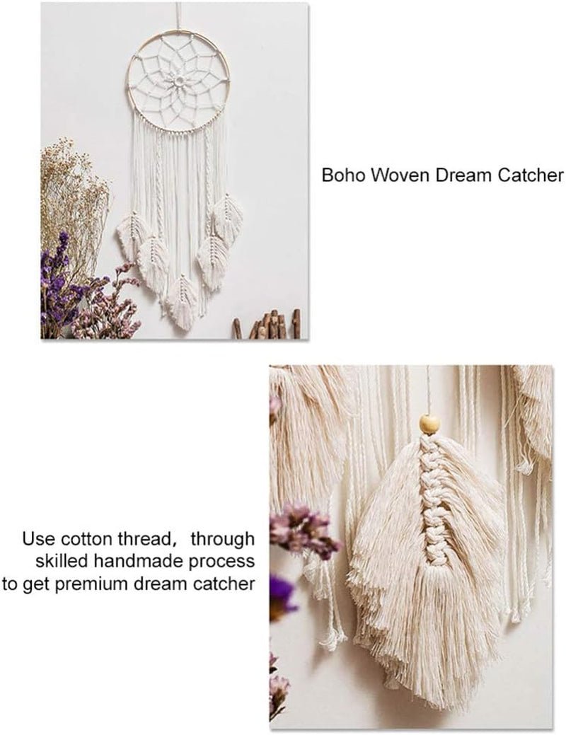 Tapiserie deco dreamcatcher tesute decorare peretelui alb Casa - Accesorii si Decoratiuni Naty Shop