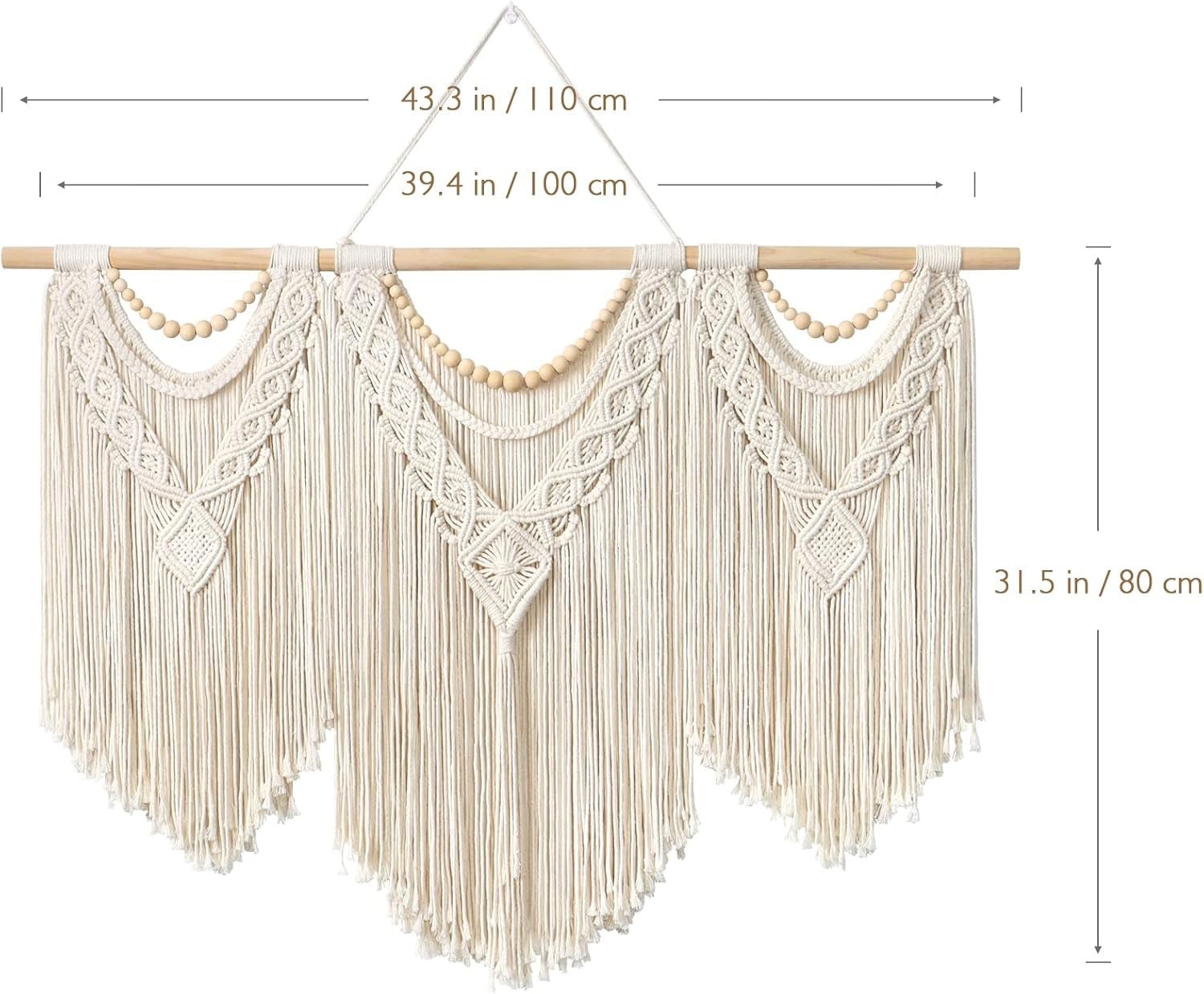 Tapiserie dremisland mare deco tesute bej Casa - Accesorii si Decoratiuni Naty Shop