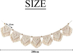 Tapiserie franjuri ghirlanda banner bumbac tesute nunta Casa - Accesorii si Decoratiuni Naty Shop