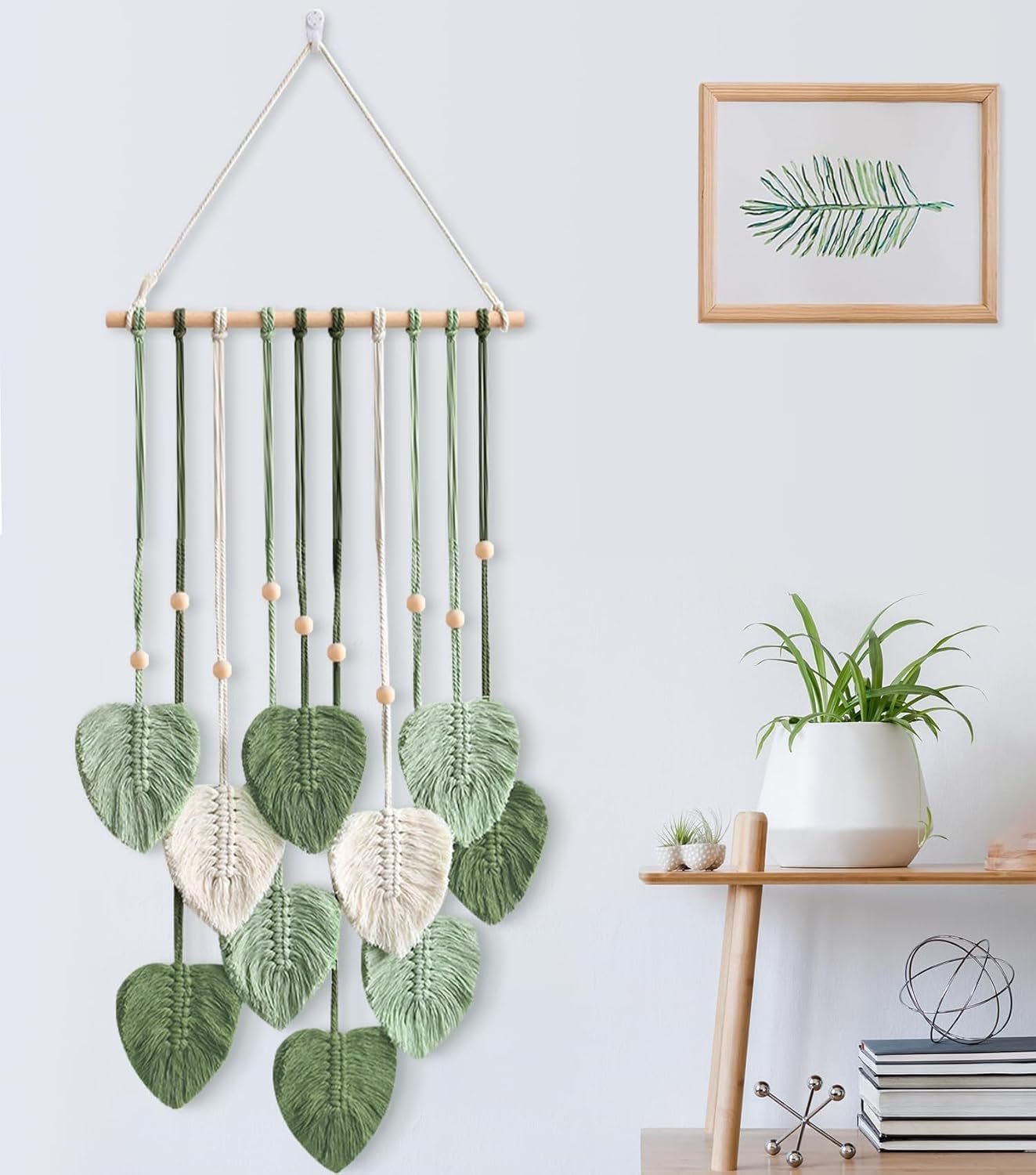 Tapiserie frunze handmade carlig camera Casa - Accesorii si Decoratiuni Naty Shop