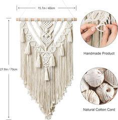 Tapiserie geometric tesute bej bumbac arta Casa - Accesorii si Decoratiuni Naty Shop