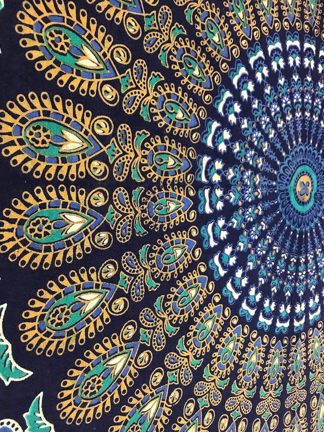 Tapiserie indian psihedelic mandala albastru turcoaz elefant Casa - Accesorii si Decoratiuni Naty Shop