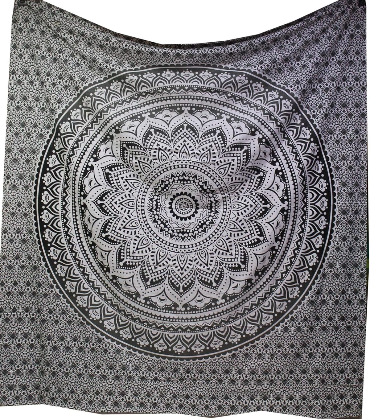 Tapiserie indian psihedelic mandala negru alb india Casa - Accesorii si Decoratiuni Naty Shop Default Title