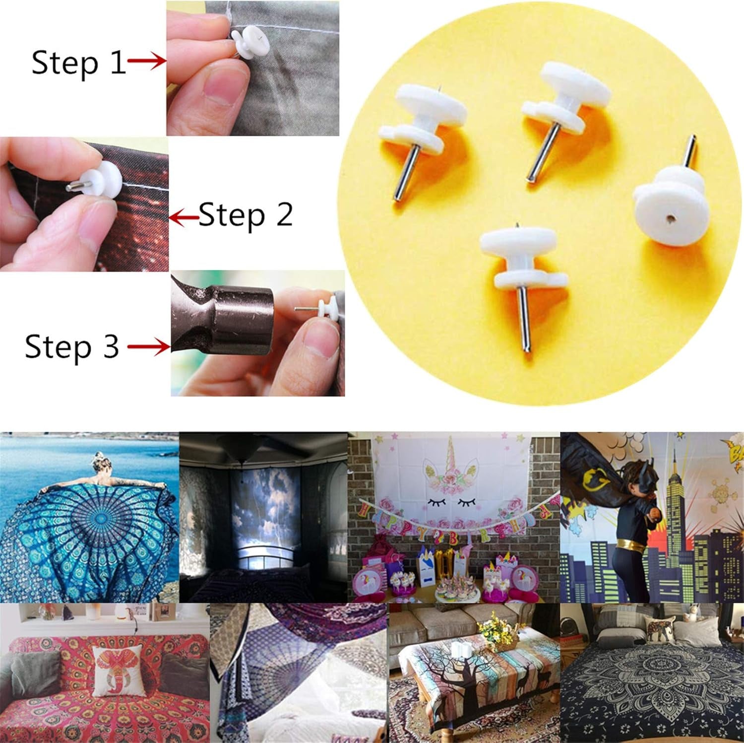 Tapiserie japoneza panza red cherry blossoms sun wall Casa - Accesorii si Decoratiuni Naty Shop