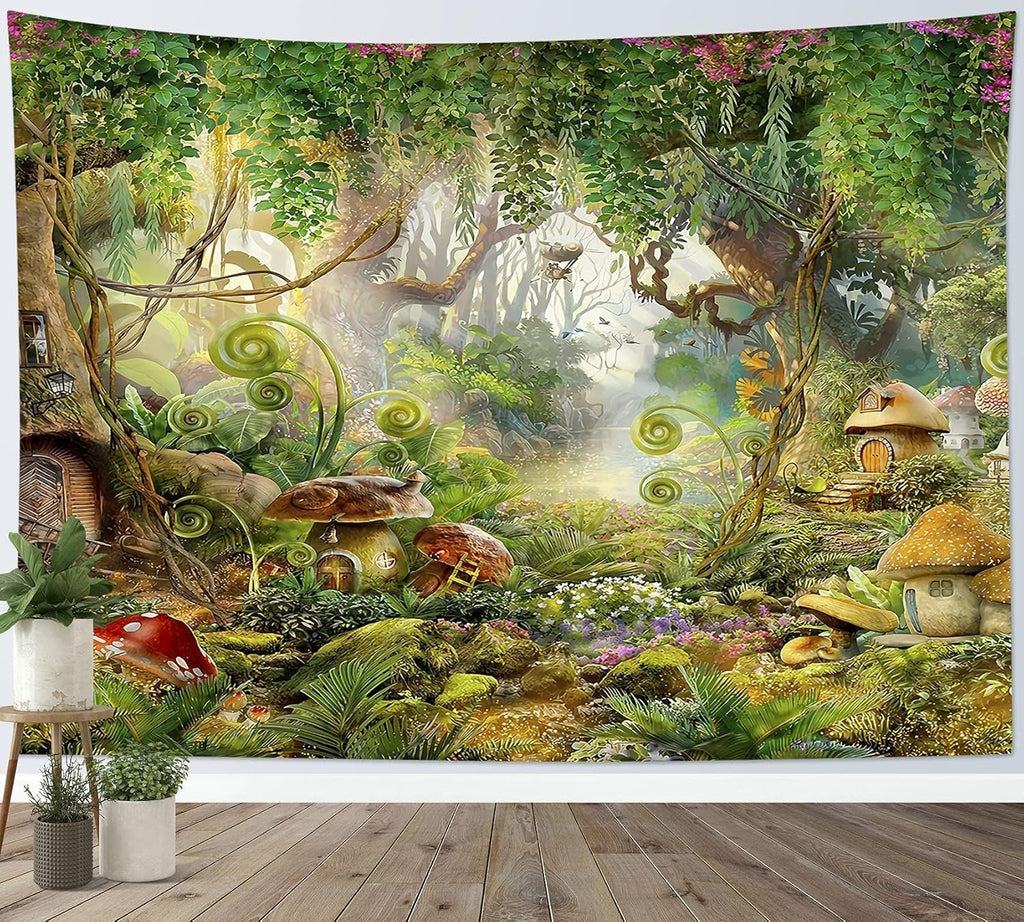 Tapiserie japoneza panza red cherry blossoms sun wall Casa - Accesorii si Decoratiuni Naty Shop Multi 27 235L X 180B Cm