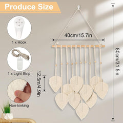 Tapiserie quotre manual plat ghirlanda tesute frunze Casa - Accesorii si Decoratiuni Naty Shop