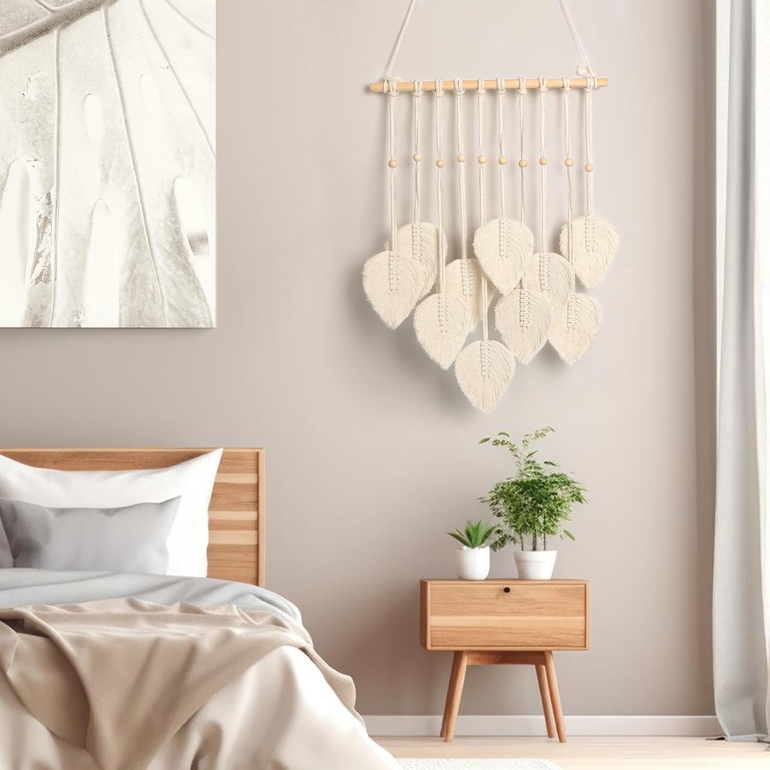 Tapiserie quotre manual plat ghirlanda tesute frunze Casa - Accesorii si Decoratiuni Naty Shop