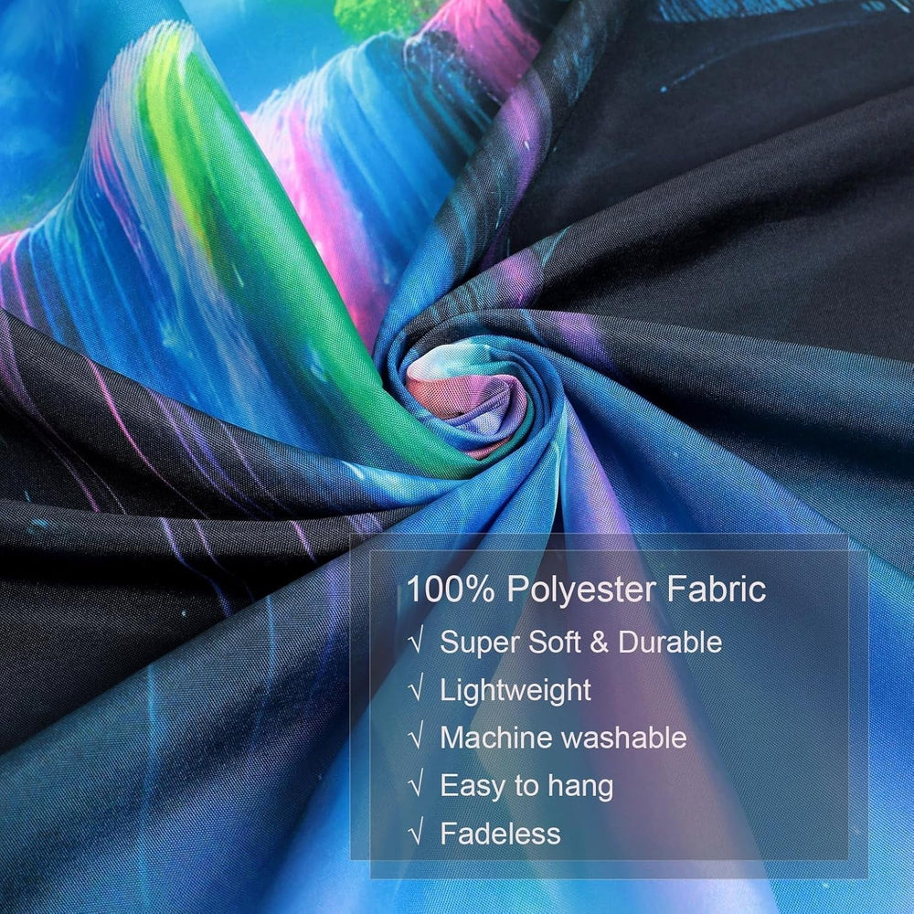 Tapiserie tapiterie cascada planetara fantezie lumina neagra Casa - Accesorii si Decoratiuni Naty Shop