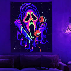 Tapiserie tapiterie fata groaza blacklight fantome reactiva Casa - Accesorii si Decoratiuni Naty Shop