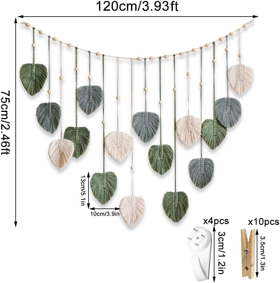 Tapiserie tapiterie verde tesuta cuie din lemn Casa - Accesorii si Decoratiuni Naty Shop