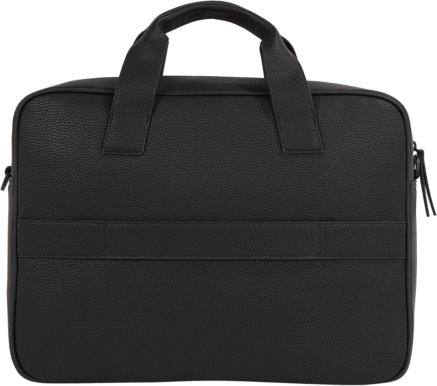 Tommy Hilfiger ESSENTIAL PU COMPUTER BAG geantă laptop pentru bărbați, Black, OS Bagaje și echipament de călătorie Naty Shop