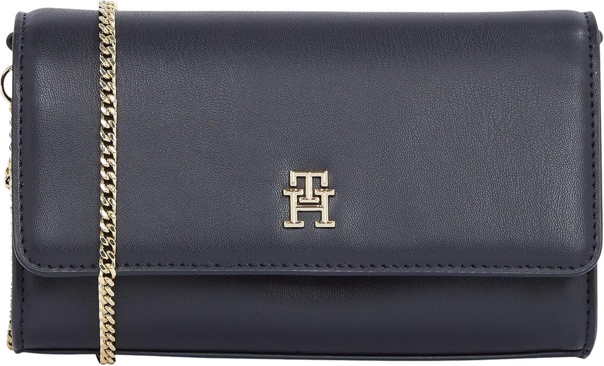 Tommy Hilfiger geantă de umăr Eternity Chain Crossover lanț de umăr Genti Femei Naty Shop Albastru (Space Blue)