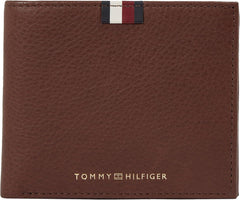 Tommy Hilfiger Men's Th Prem Lea Cc and Coin Am0am11265 Portofele Portofel Barbati Naty Shop Brown (castan închis) Os