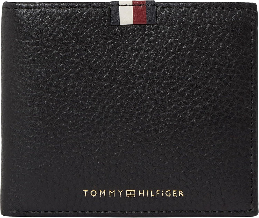 Tommy Hilfiger pentru bărbați Th Prem Lea Cc Flap and Coin Am0am11270 Portofele Portofel Barbati Naty Shop Negru (negru) Os