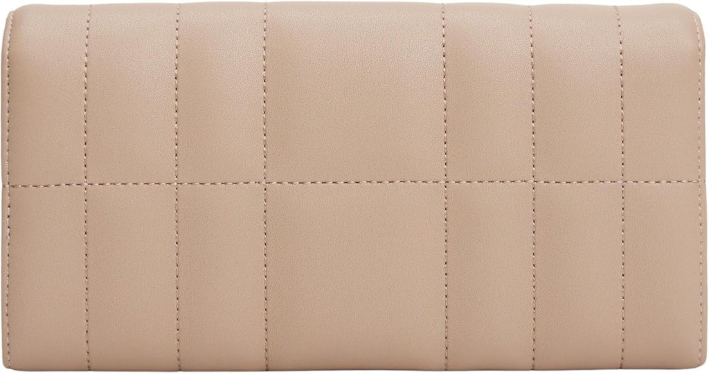 Tommy Hilfiger Women's Feminine Flap Large Wallet, Bej (Coastal Taupe), Marime unu Portofel Femei Naty Shop