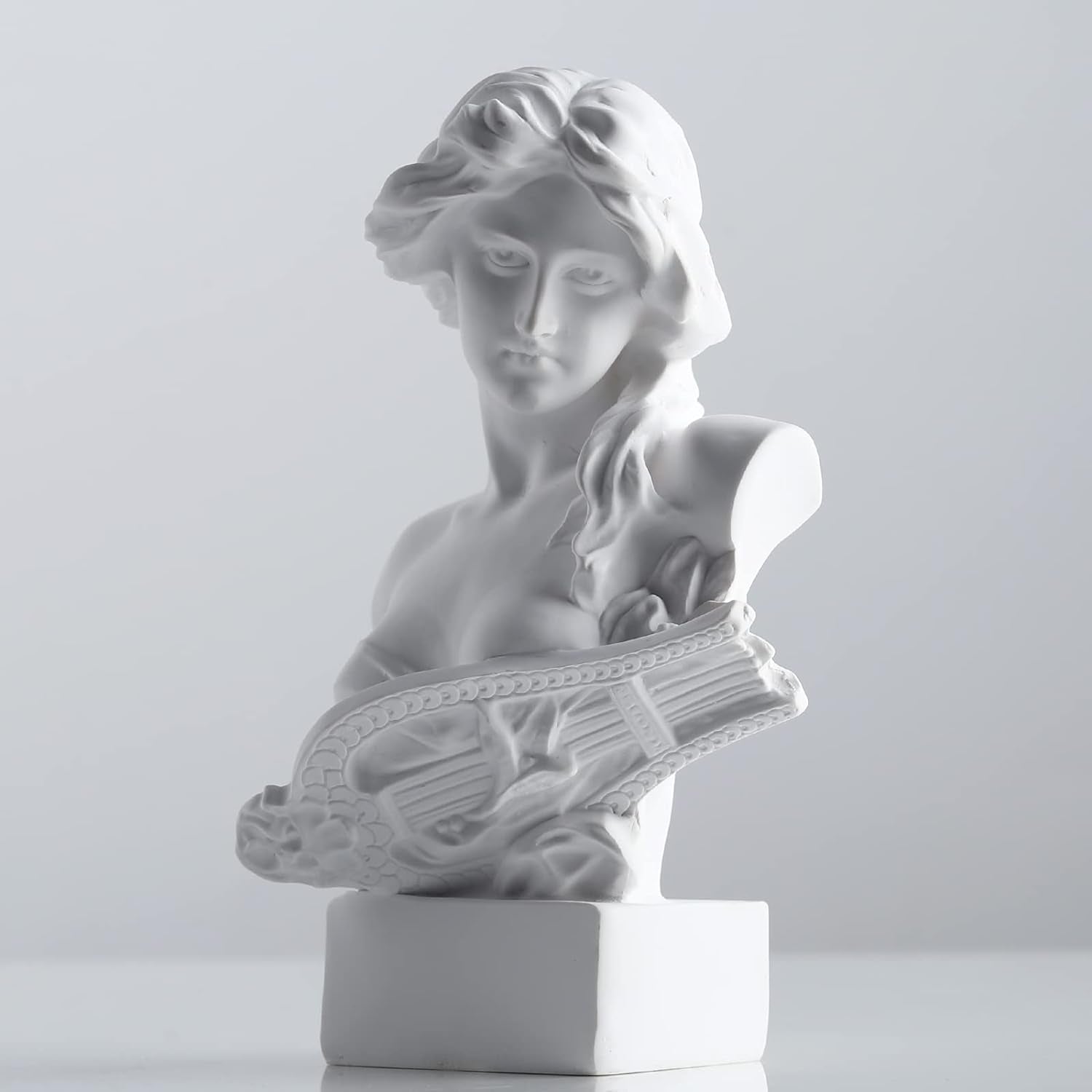 XMGZQ White Aphrodite Statue Sculpture, Resin Greek Mythology Bust Statue, for Coquette Room Decoration, Dark Academia Room Decoration, Bookshelves, Partition, Coffee Table Centrepiece Statuete si sculpturi Naty Shop Alb